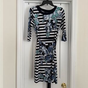 Ann Taylor Stripe and Floral Dress